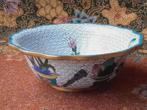 Mooie originele oude Chinese kom van cloisonne 13 cm.