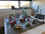 Lego city politie en brandweer, Ophalen, Gebruikt, Complete set, Lego