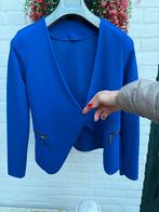 Kobalt blauw jasje SC36 stretch - gouden details, Kleding | Dames, Jasjes, Kostuums en Pakken, Blauw, Nieuw, Ophalen of Verzenden