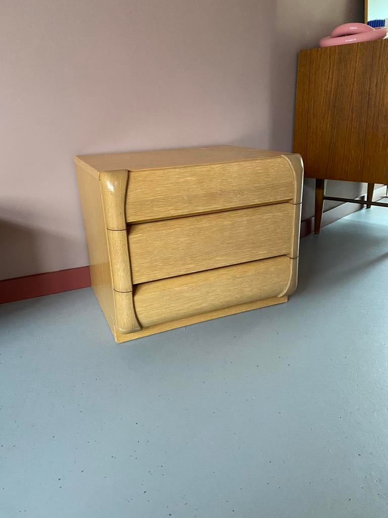 Moser design ladekast – vintage nachtkastje – jaren ’70, Ophalen, Zo goed als nieuw, 45 tot 65 cm, Minder dan 55 cm