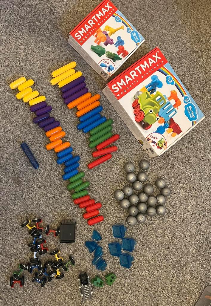 Smartmax, safari dieren, dierentrein en aanvulling., Kinderen en Baby's, Speelgoed | Overig, Gebruikt, Jongen of Meisje, Ophalen of Verzenden