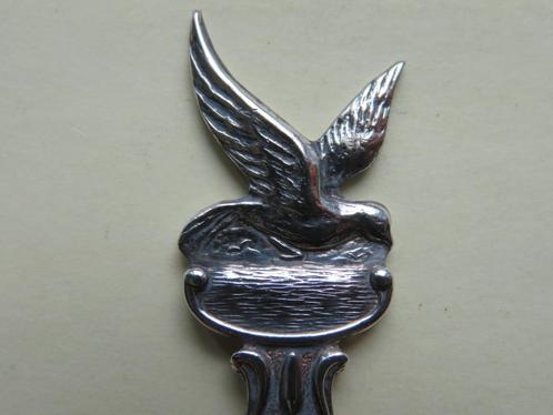 Lepeltje Renesse meeuw / zeemeeuw / vogel, Antiek en Kunst, Antiek | Bestek, Verzenden