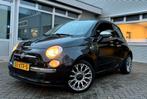Fiat 500C 0.9 Turbo | Airco | Elk-Ramen | Cabrio | CarPlay |, Auto's, Cabriolet, Leder en Stof, Zwart, Origineel Nederlands