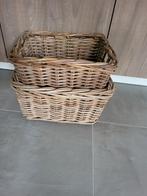 Twee rieten mandjes, Gebruikt, Mand, Ophalen of Verzenden, Riet