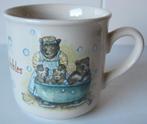 kleine beker van Douwe Egberts met beren - bears and bubbles, Ophalen of Verzenden, Zo goed als nieuw, Overige stijlen, Kop(pen) en/of Schotel(s)
