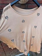 Leuk shirt met tijgerprint - Maat 56, Kleding | Dames, Grote Maten, Onbekend, Ophalen of Verzenden, Zo goed als nieuw, Beige