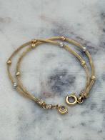 Prachtige 14 karaat goud bolletjes armband verstelbaar 20 cm, Nieuw, Ophalen of Verzenden, Nvt, Nvt