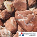 Baskisch rood keien zacht rode afgeronde rotsen deco korf, Nieuw, Overige materialen, Kei, Verzenden