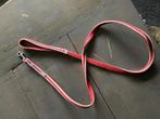 f15 – rood lederen looplijn, dikte 15 mm, lengte 125 cm deze, Ophalen of Verzenden, Gebruikt