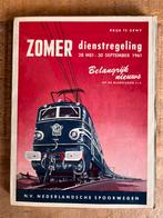 Zomer dienstregeling 1961 Nederlandse Spoorwegen boekje, Verzamelen, Ophalen of Verzenden, Zo goed als nieuw, Trein, Boek of Tijdschrift