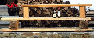 Etagère wandrek boekenrek roomdivider naturel beschikbaar voor biedingen