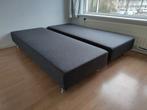 Grijze bedbodem 210x160, of 2x eenpersoonsbed 210x80, Ophalen, 210 cm, Tweepersoons, Zo goed als nieuw