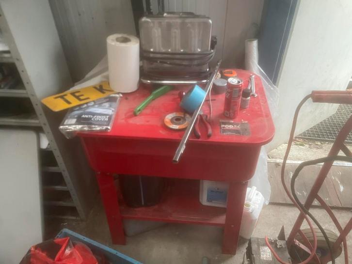 Rodac spoelbak incl koudontvetter, Auto diversen, Autogereedschap, Zo goed als nieuw, Ophalen