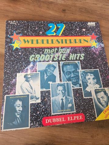 Lp vinyl 27 wereldsterren met hun grootste hits beschikbaar voor biedingen