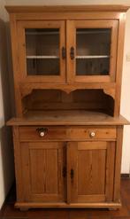 Landelijke sfeervolle buffetkast, Huis en Inrichting, Kasten | Buffetkasten, Ophalen, Gebruikt, 100 tot 150 cm, Glas