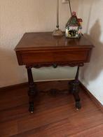 Antieke Mahonie Handwerktafel - 1830, Huis en Inrichting, Ophalen, Gebruikt