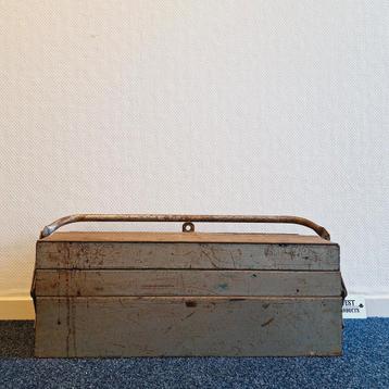 Vintage Gereedschapskist/Transportkoffer | Metaal | Lichtgr.