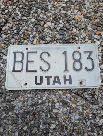 Utah Nummerplaat BES 183 beschikbaar voor biedingen