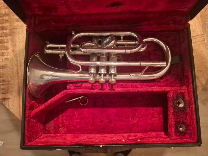 Cornet Capri by Getzen, Muziek en Instrumenten, Blaasinstrumenten | Trompetten, Gebruikt, Overige typen, Ophalen of Verzenden