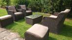 Mooie ruime wicker loungeset, Tuin en Terras, Ophalen, Gebruikt, Wicker, Bank