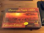 panorama puzzle 1000 stukjes legpuzzel zonsondergang. Nieuw, Ophalen of Verzenden, 500 t/m 1500 stukjes, Nieuw, Legpuzzel