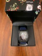 Ed Hardy Herenhorloge Skull Design - Nieuw in Doos, Overige merken, Staal, Polshorloge, Nieuw