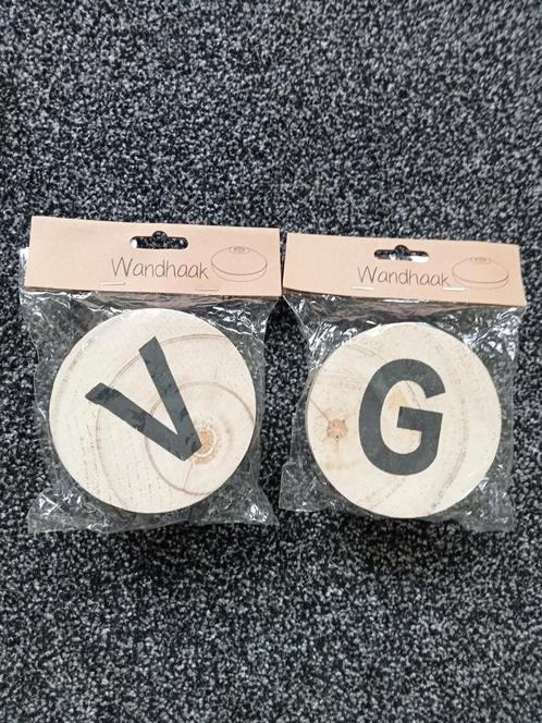 Houten wandhaken., Huis en Inrichting, Woonaccessoires | Kapstokken, Nieuw, Wandhaken, Minder dan 100 cm, Hout, Ophalen of Verzenden