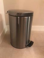 Brabantia prullenbak 10-12L, Huis en Inrichting, Woonaccessoires | Prullenbakken, Ophalen, Met pedaal, Zo goed als nieuw, Metaal