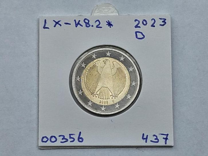 2-euromunt Duitsland (D) F 2023 Koers LX-K8.2*, Postzegels en Munten, Munten | Europa | Euromunten, Losse munt, 2 euro, Duitsland