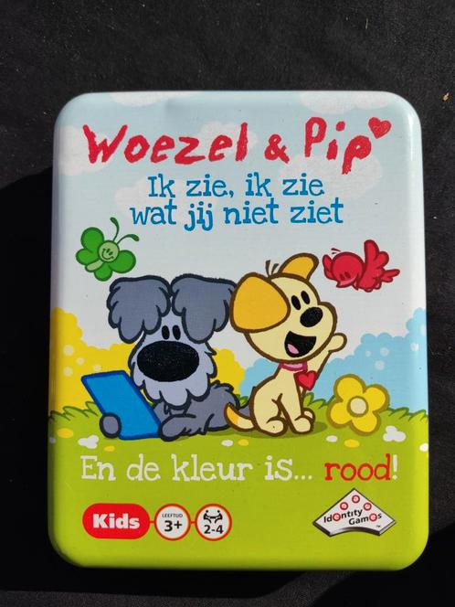 Woezel & Pip: Ik zie, ik zie... rood!, Hobby en Vrije tijd, Gezelschapsspellen | Bordspellen, Zo goed als nieuw, Een of twee spelers