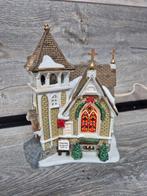 Lemax kerk met verlichting kerstdorp kersthuisjes, Diversen, Ophalen of Verzenden, Zo goed als nieuw