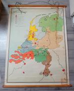 schoolkaart / Wandkaart katholiek Nederland, Antiek en Kunst, Antiek | Schoolplaten, Ophalen of Verzenden, Overige thema's