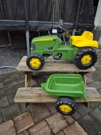 John Deere Traptractor met Aanhanger, Kinderen en Baby's, Speelgoed | Buiten | Voertuigen en Loopfietsen, Ophalen