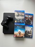 PlayStation 4 slim + controller (V2)  + 4 games, 1 speler, Refurbished, Ophalen of Verzenden, Role Playing Game (Rpg)