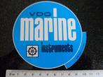 sticker vdo marine instruments logo rond blauw, Verzenden, Zo goed als nieuw, Merk