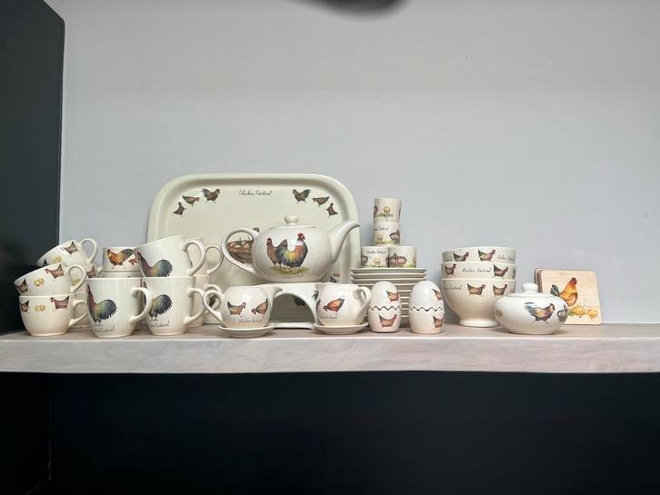 Jet-Kippen Servies - Uitgebreid en Charmant Design, Antiek en Kunst, Antiek | Servies compleet, Ophalen