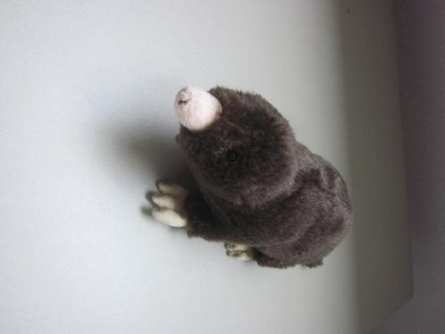 Leosco Uni-Toys bruin-zwart gemèleerd pluche mol knuffel, Kinderen en Baby's, Speelgoed | Knuffels en Pluche, Nieuw, Konijn, Ophalen of Verzenden