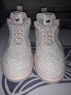 Ibiza stijl Mustang sneakers 4cm plateau zool beige MT40, Beige, Ophalen of Verzenden, Mustang, Sneakers of Gympen