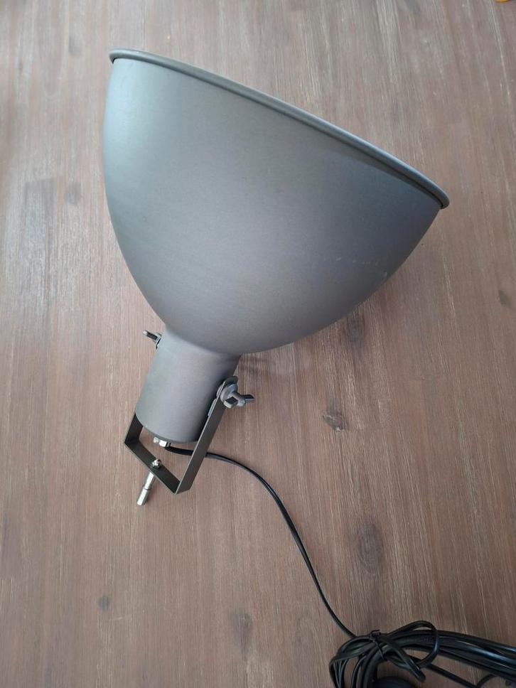Metalen kap antraciet, Huis en Inrichting, Lampen | Wandlampen, Zo goed als nieuw, Metaal, Ophalen of Verzenden
