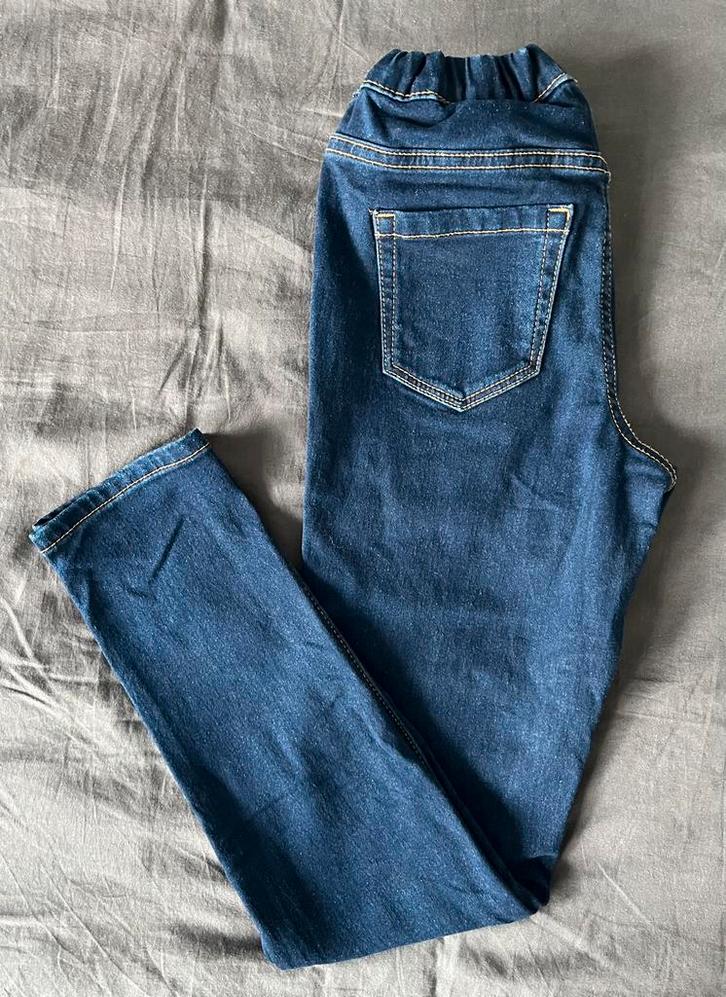 Thermobroek gevoerde skinny jeans lined jegging mt 146/152, Kinderen en Baby's, Kinderkleding | Maat 146, Nieuw, Meisje, Broek