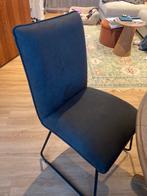 4 donker grijze stoelen, Ophalen of Verzenden, Zo goed als nieuw, Grijs
