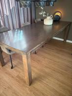 mooie grote teak tafel 240cm, Huis en Inrichting, Tafels | Eettafels, Gebruikt, 100 tot 150 cm, 200 cm of meer, Ophalen of Verzenden