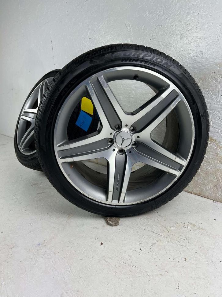 2 stuks Originele Mercedes ML GL Klasse AMG velgen 21" 5x112, Auto-onderdelen, Banden en Velgen, Banden en Velgen, Winterbanden