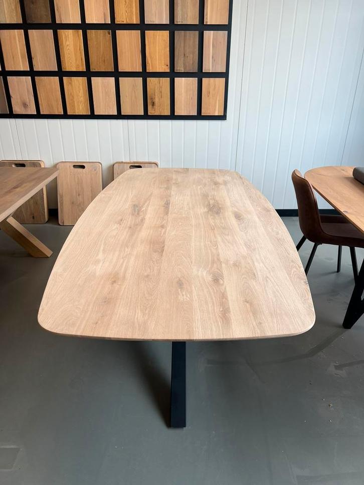 Deens ovaal 26mm met matrixpoot, Huis en Inrichting, Tafels | Eettafels, Nieuw, 100 tot 150 cm, 200 cm of meer, Vijf personen of meer