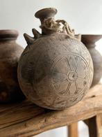 Aurapeeperkorn  aardewerken kruik met touw, Ophalen of Verzenden