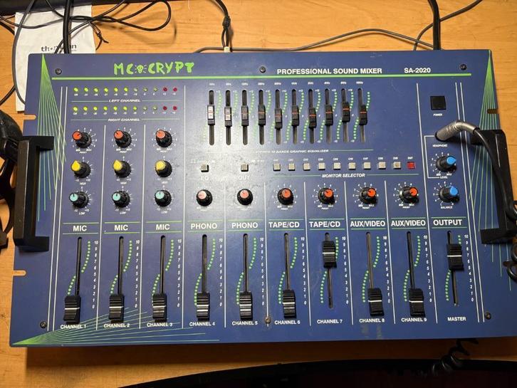 Mengpaneel, Muziek en Instrumenten, Mengpanelen, Gebruikt, 5 tot 10 kanalen, Microfooningang, Ophalen of Verzenden