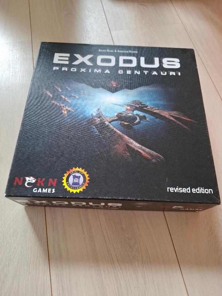 Bordspel Exodus Proxima Centauri, Hobby en Vrije tijd, Gezelschapsspellen | Bordspellen, Zo goed als nieuw, Een of twee spelers