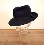 Stijlvolle zwarte heren hoed. maat m, Kleding | Heren, Hoeden en Petten, Ophalen of Verzenden, Zo goed als nieuw, Hoed
