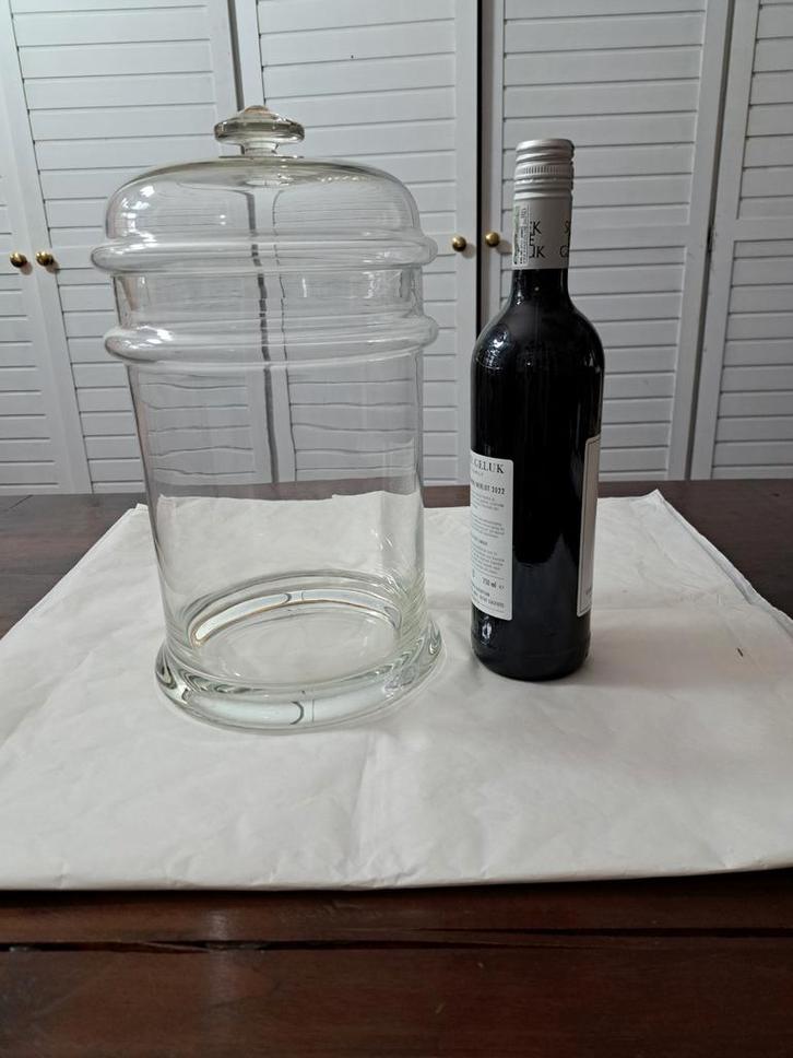 Glazen pot met deksel, Huis en Inrichting, Woonaccessoires | Overige, Zo goed als nieuw, Ophalen