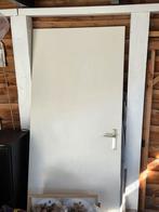Witte binnendeur opdek, Doe-het-zelf en Verbouw, Deuren en Horren, Ophalen, Gebruikt, 80 tot 100 cm, Binnendeur